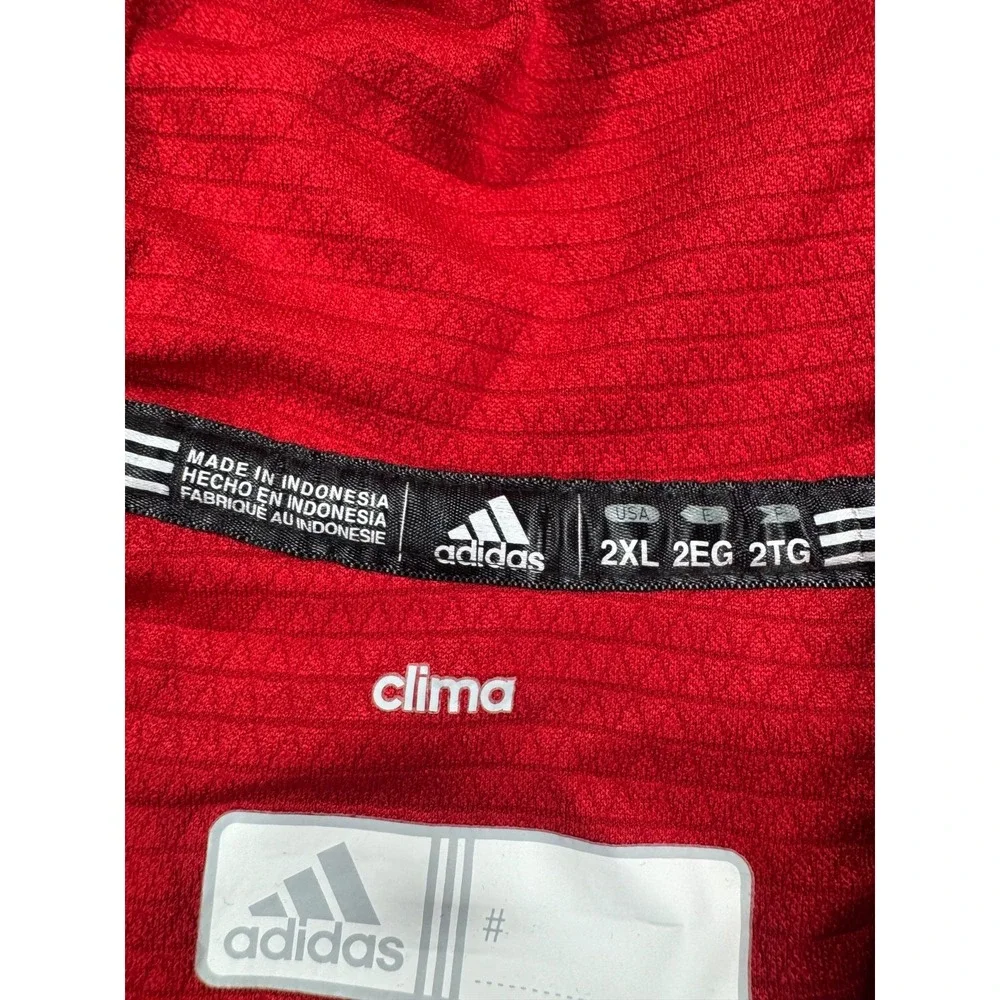Adidas Nebraska Cornhuskers Huskers 1/4 Zip Hoodie Men's 2XL Red Clima NCAA